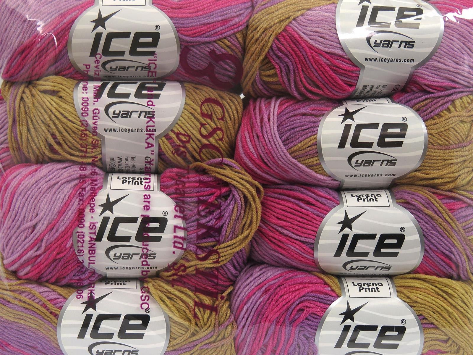 Lorena Print Pink, Purple, Lilac, Camel Shades