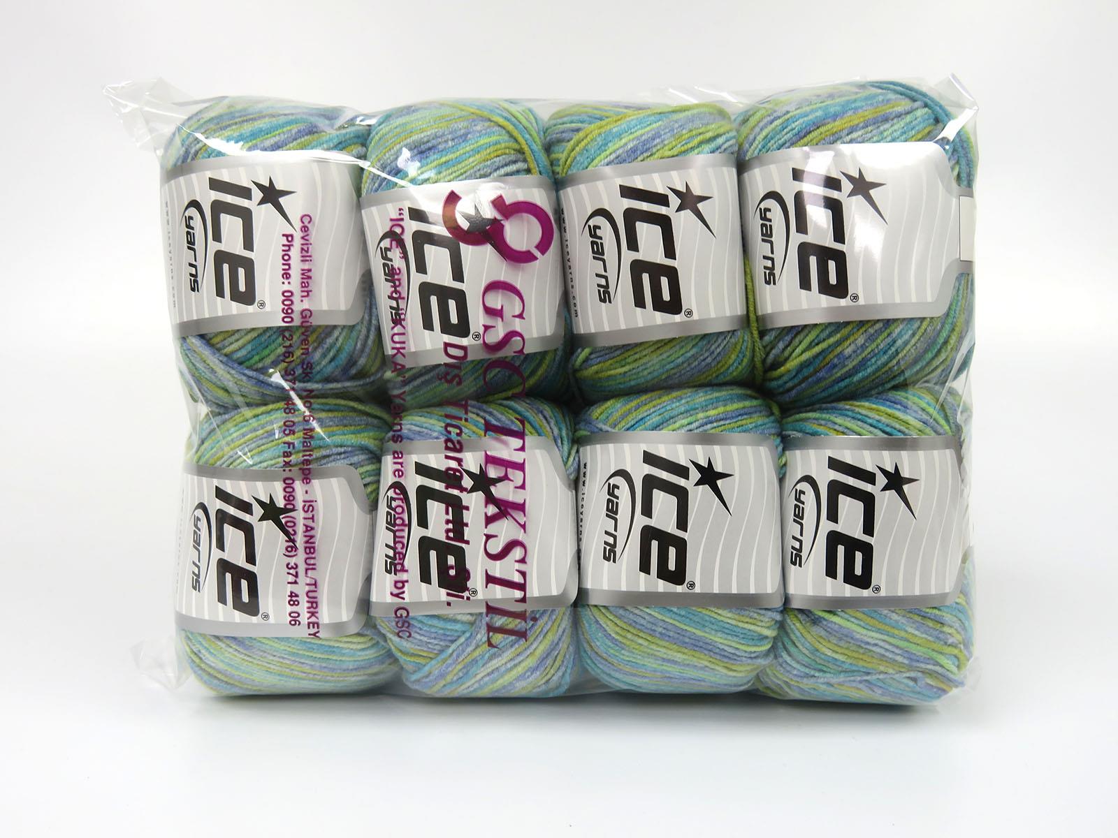 Lorena Splash Green, Blue, Turquoise, Yellow