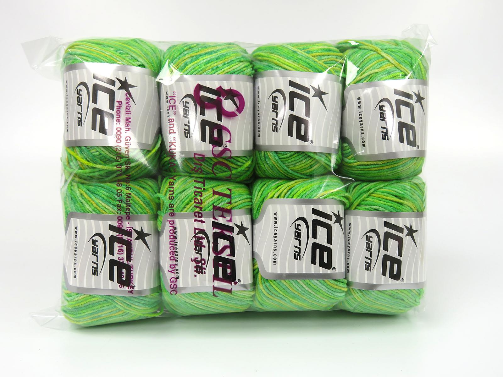 Lorena Splash Green Shades, Yellow Shades