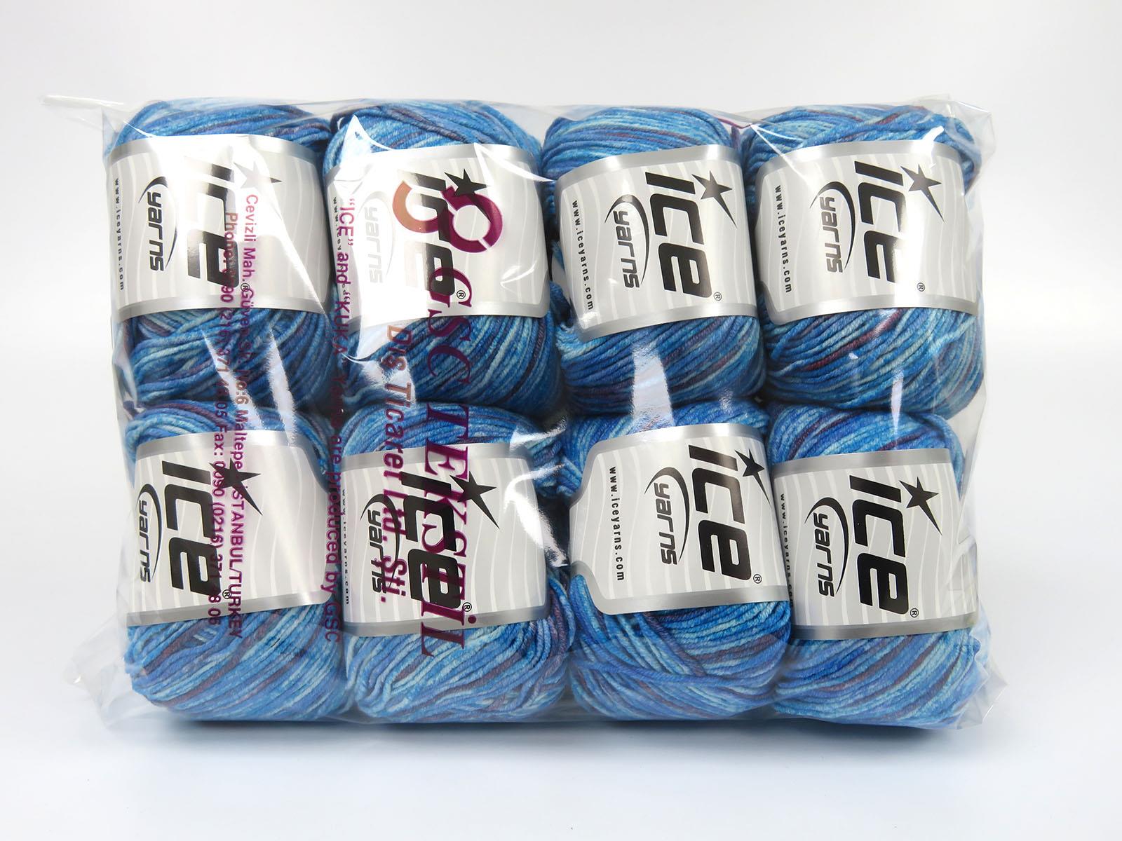 Lorena Splash Maroon, Blue Shades