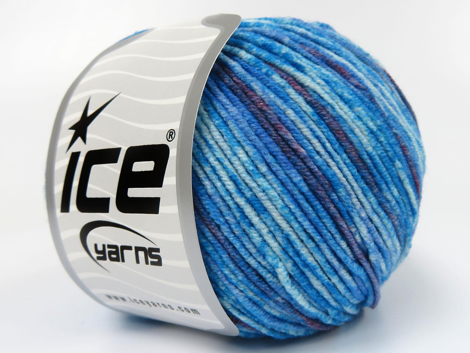 Lorena Splash Maroon, Blue Shades