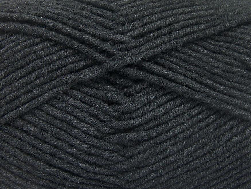 Lorena Worsted Anthracite Black