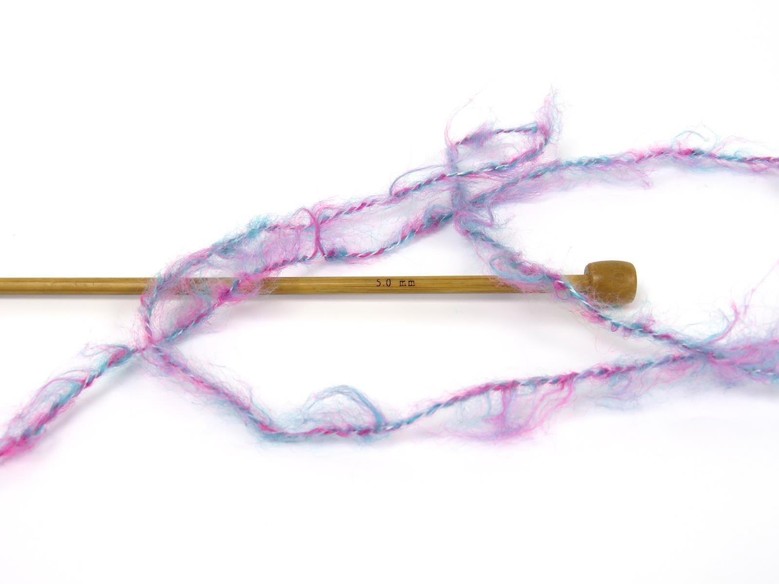 Lot of 2 x 150gr Skeins Ice Yarns BELLA MOHAIR Yarn Purple Fuchsia Green Gold