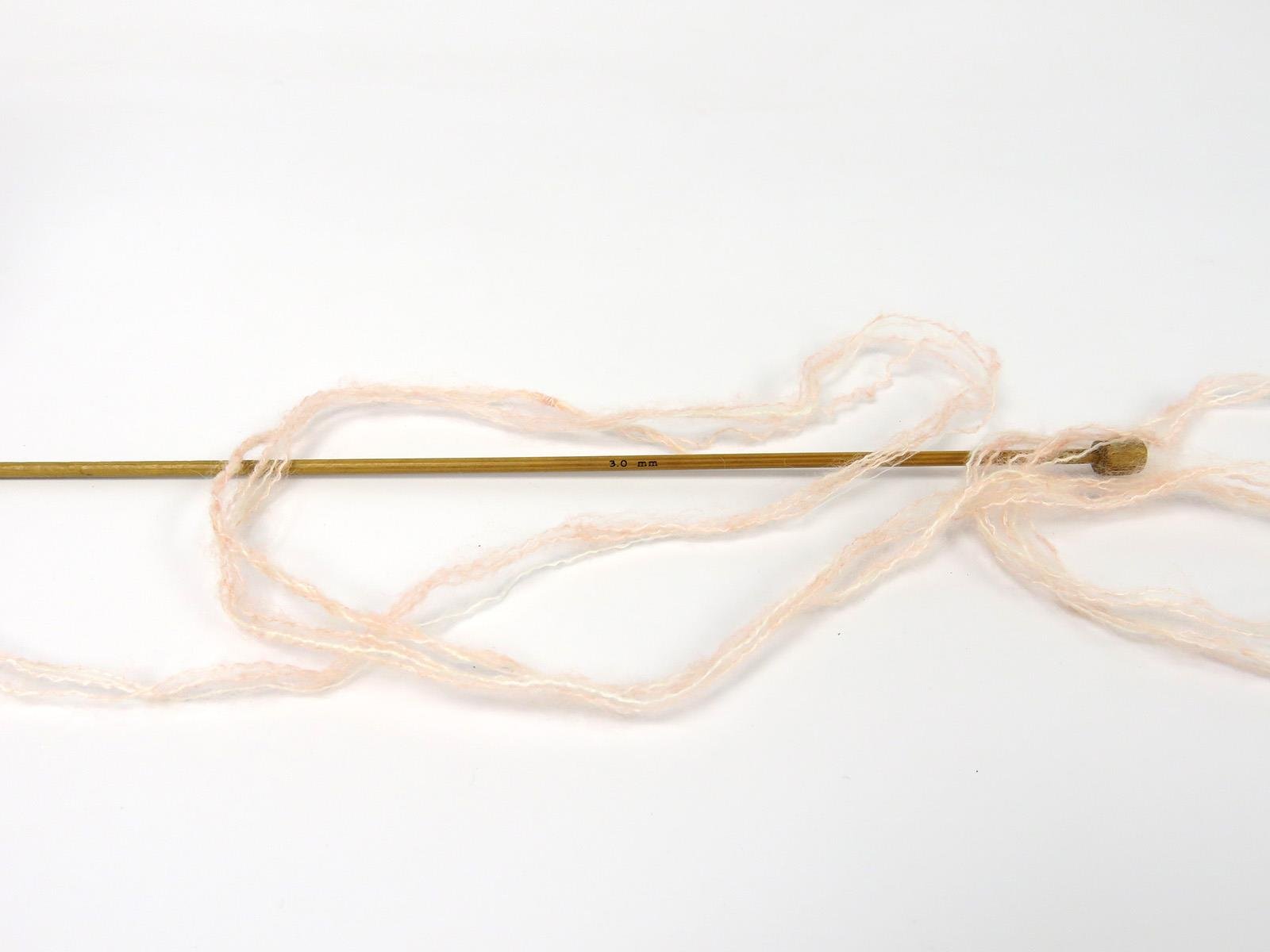 Lot of 2 x 150gr Skeins Ice Yarns CAKES TOMMY WOOL (10% Wool) Yarn Light Salmon Melange