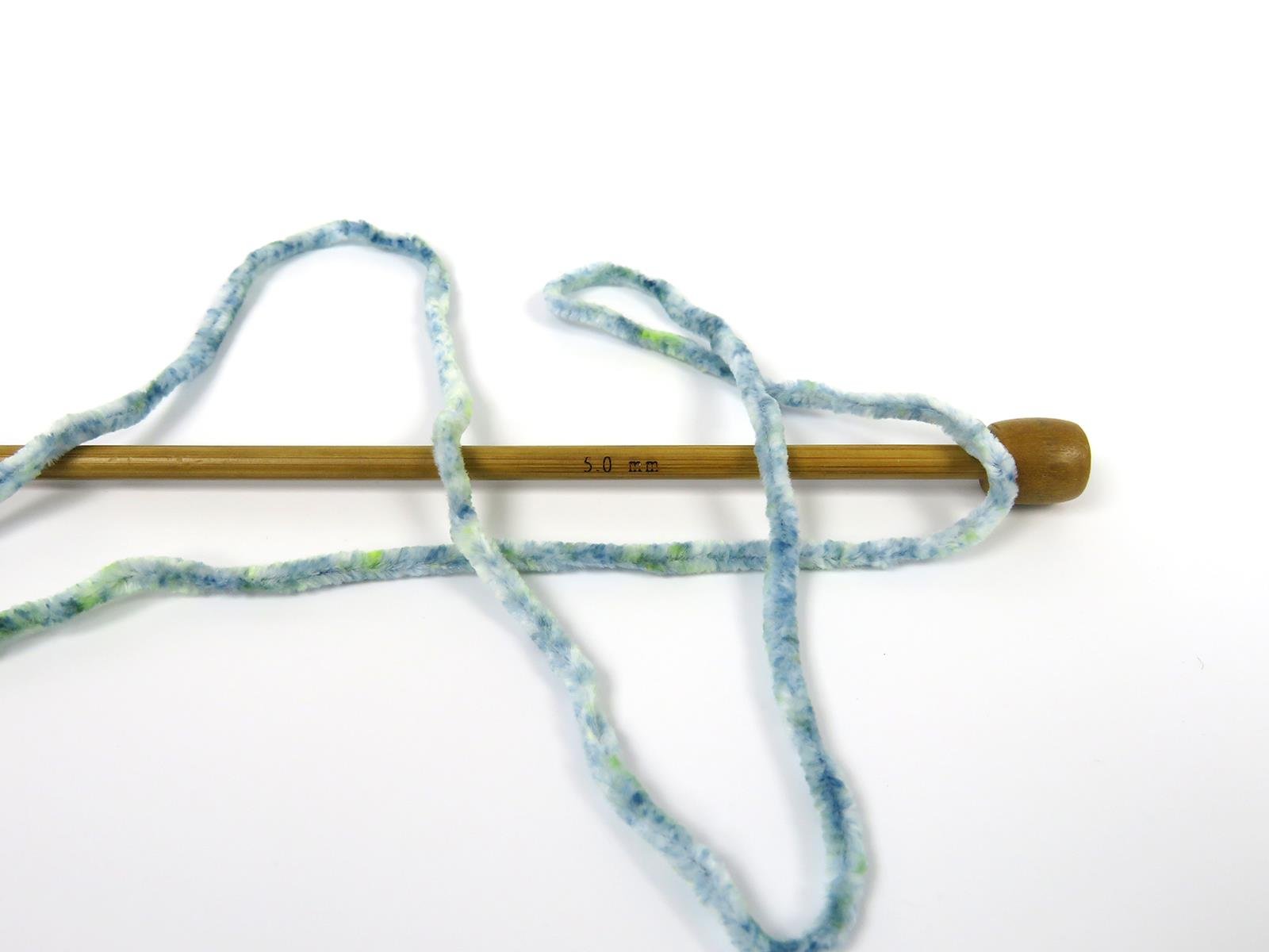 Lot of 2 x 150gr Skeins Ice Yarns CHENILLE SPLASH (100% MicroFiber) Yarn Blue Shades Green Shades