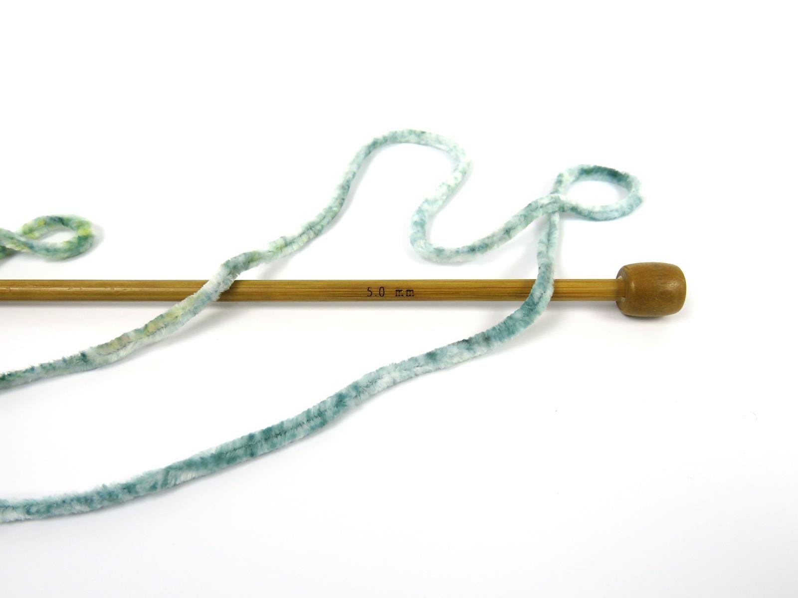 Lot of 2 x 150gr Skeins Ice Yarns CHENILLE SPLASH (100% MicroFiber) Yarn Green Shades Salmon Shades Yellow Shades