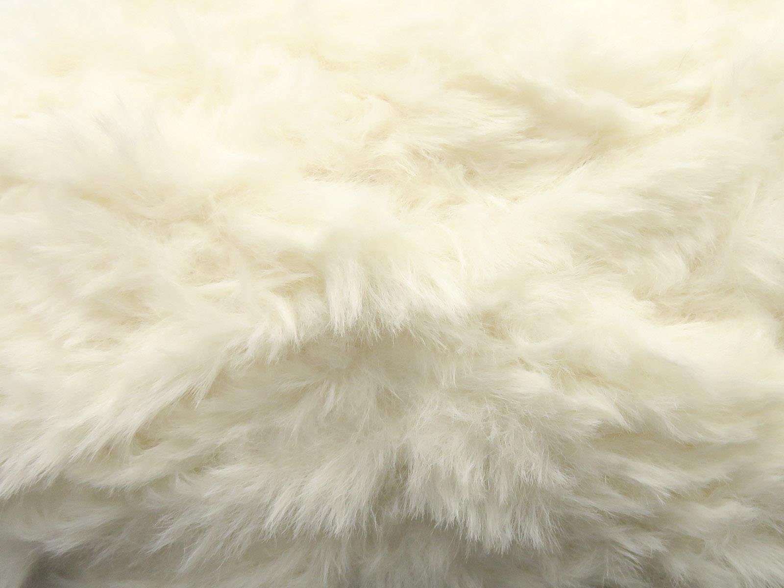 Lot of 3 x 100gr Skeins Ice Yarns BUNNY FUR Hand Knitting Yarn Cream