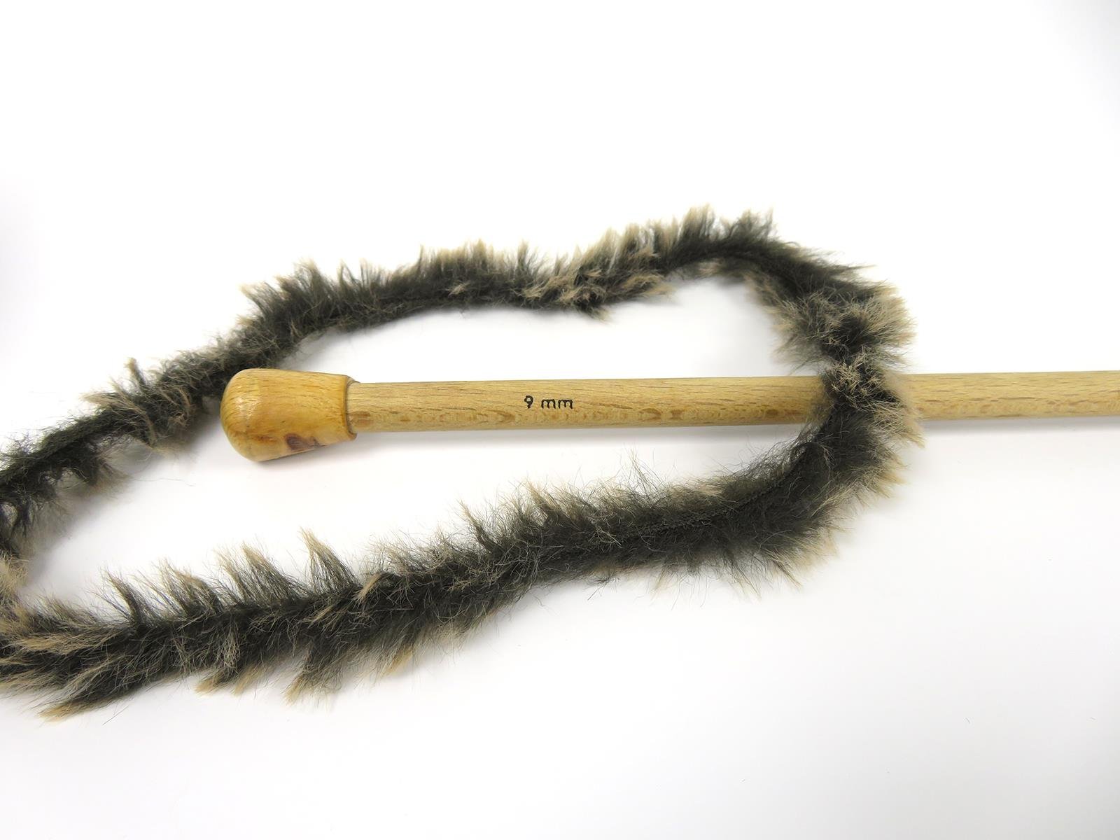 Lot of 3 x 100gr Skeins Ice Yarns BUNNY FUR Hand Knitting Yarn Black Brown