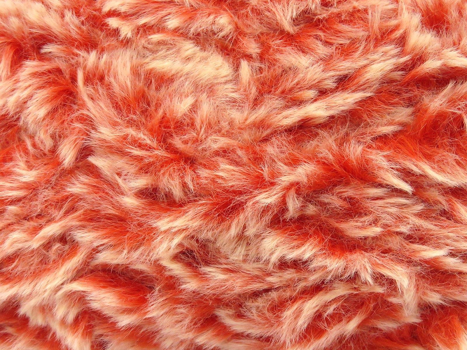 Lot of 3 x 100gr Skeins Ice Yarns BUNNY FUR Hand Knitting Yarn Orange