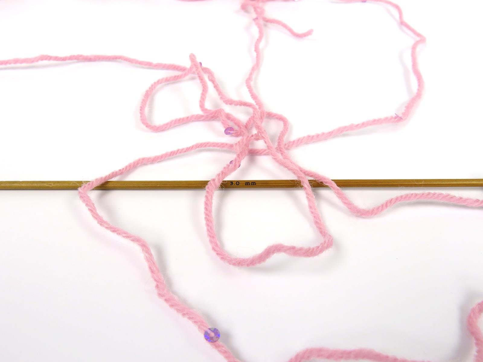 Lot of 4 Skeins Ice Yarns ALPACA PAILLETTE (20% Alpaca 5% Paillette) Yarn Baby Pink