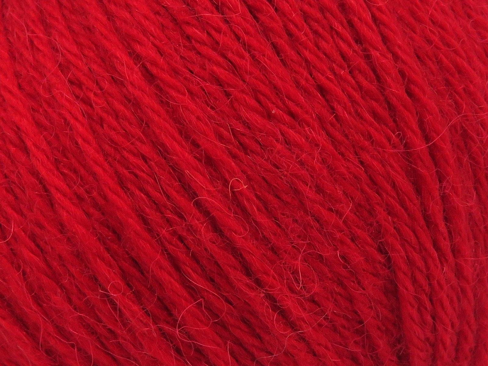 Lot of 4 Skeins Ice Yarns BABY ALPACA (45% Superwash Extrafine Merino Wool) Yarn Red