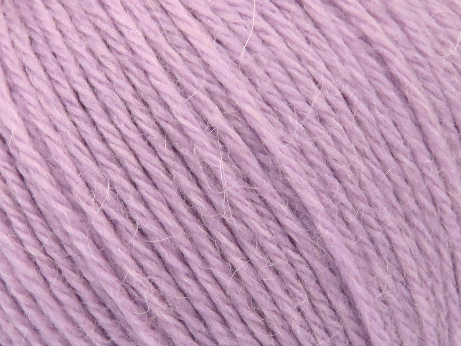 Lot of 4 Skeins Ice Yarns BABY ALPACA (45% Superwash Extrafine Merino Wool) Yarn Pinkish Lilac
