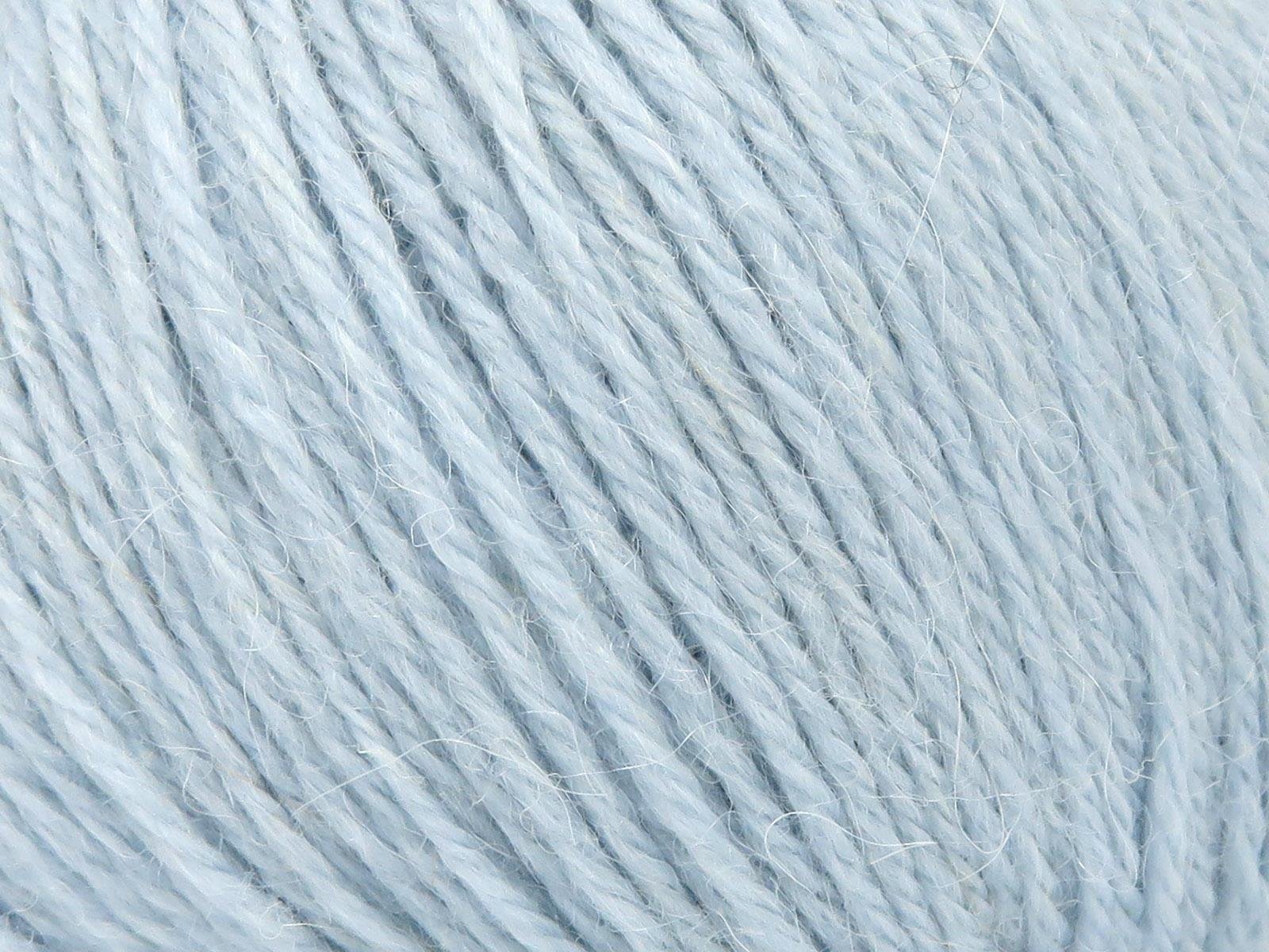 Lot of 4 Skeins Ice Yarns BABY ALPACA (45% Superwash Extrafine Merino Wool) Yarn Baby Blue