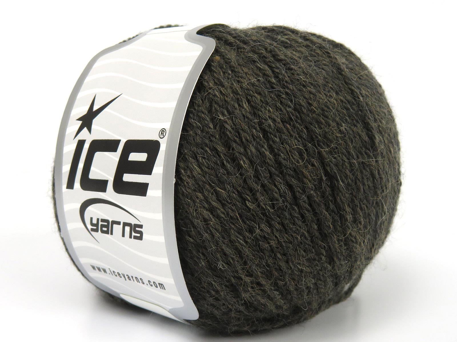 Lot of 4 Skeins Ice Yarns BABY ALPACA NATURAL COLORS (55% Baby Alpaca 45% Superwash Extrafine Merino Wool) Yarn Light Brown