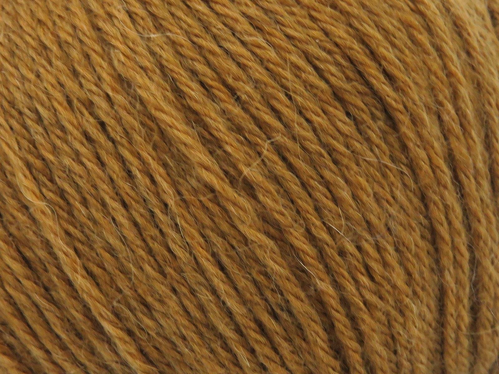 Lot of 4 Skeins Ice Yarns BABY ALPACA NATURAL COLORS (55% Baby Alpaca 45% Superwash Extrafine Merino Wool) Yarn Brown