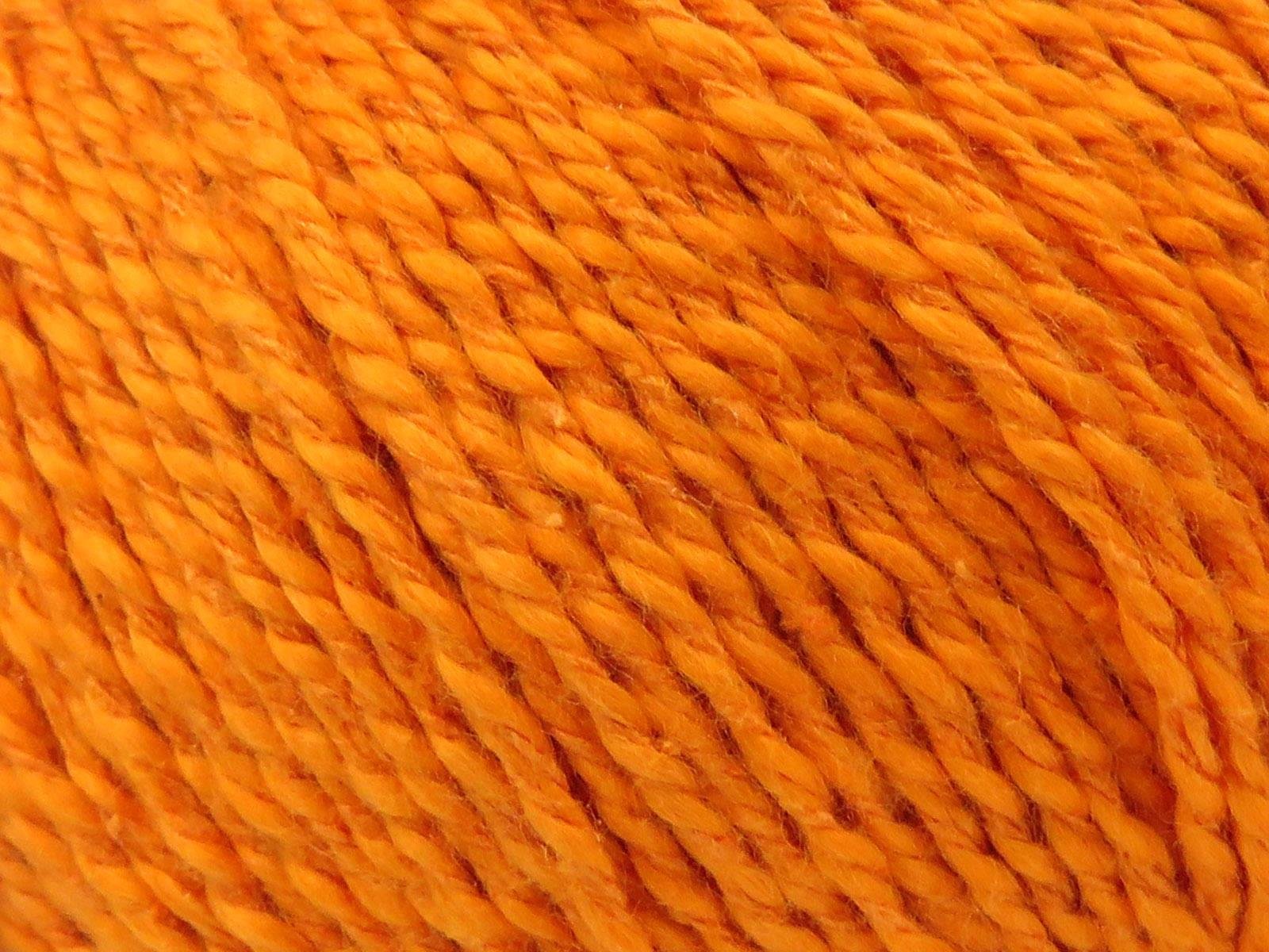Lot of 4 Skeins Ice Yarns SILK COTTON (32% Silk 68% Cotton) Yarn Orange