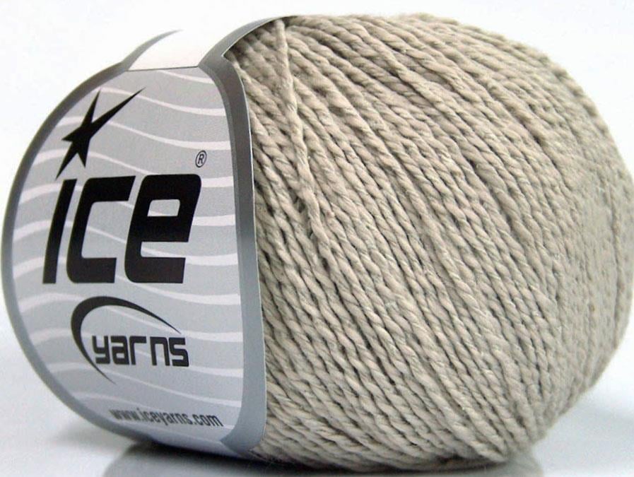 Lot of 4 Skeins Ice Yarns SILK COTTON (32% Silk 68% Cotton) Yarn Beige