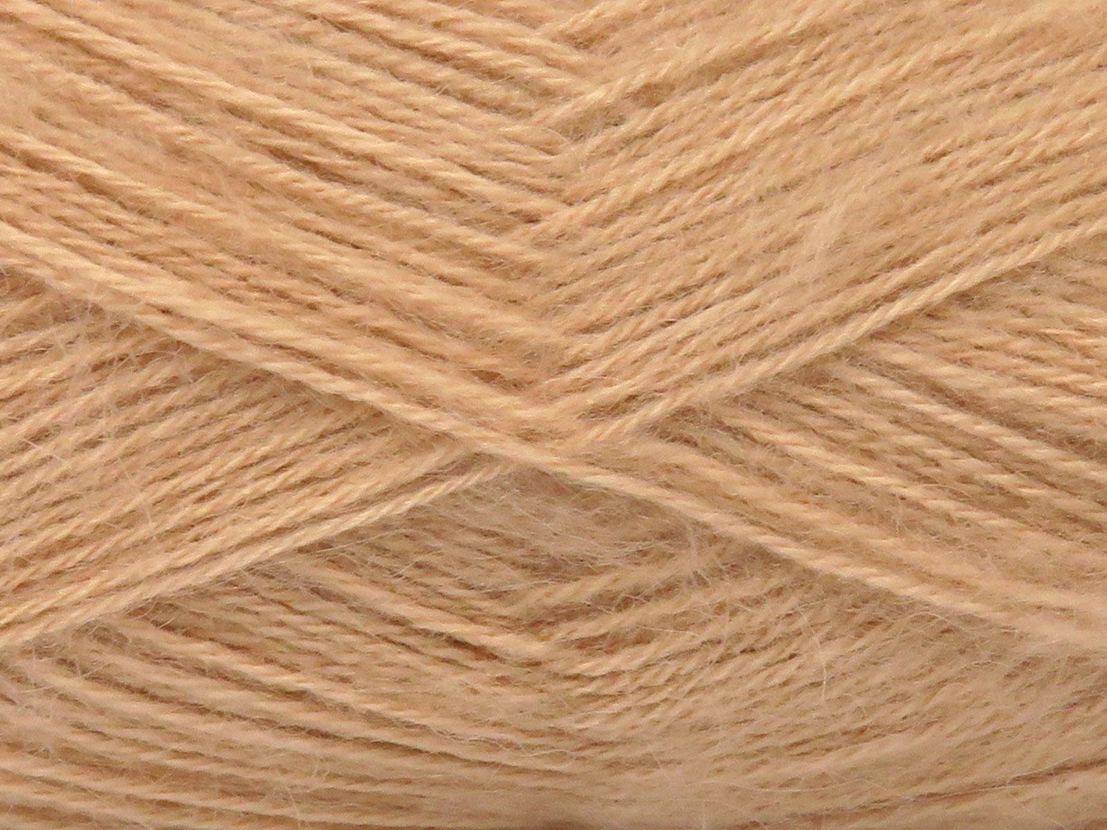 Lot of 4 x 100gr Skeins Ice Yarns ANGORA (10% Mohair 15% Wool) Yarn Powder Pink