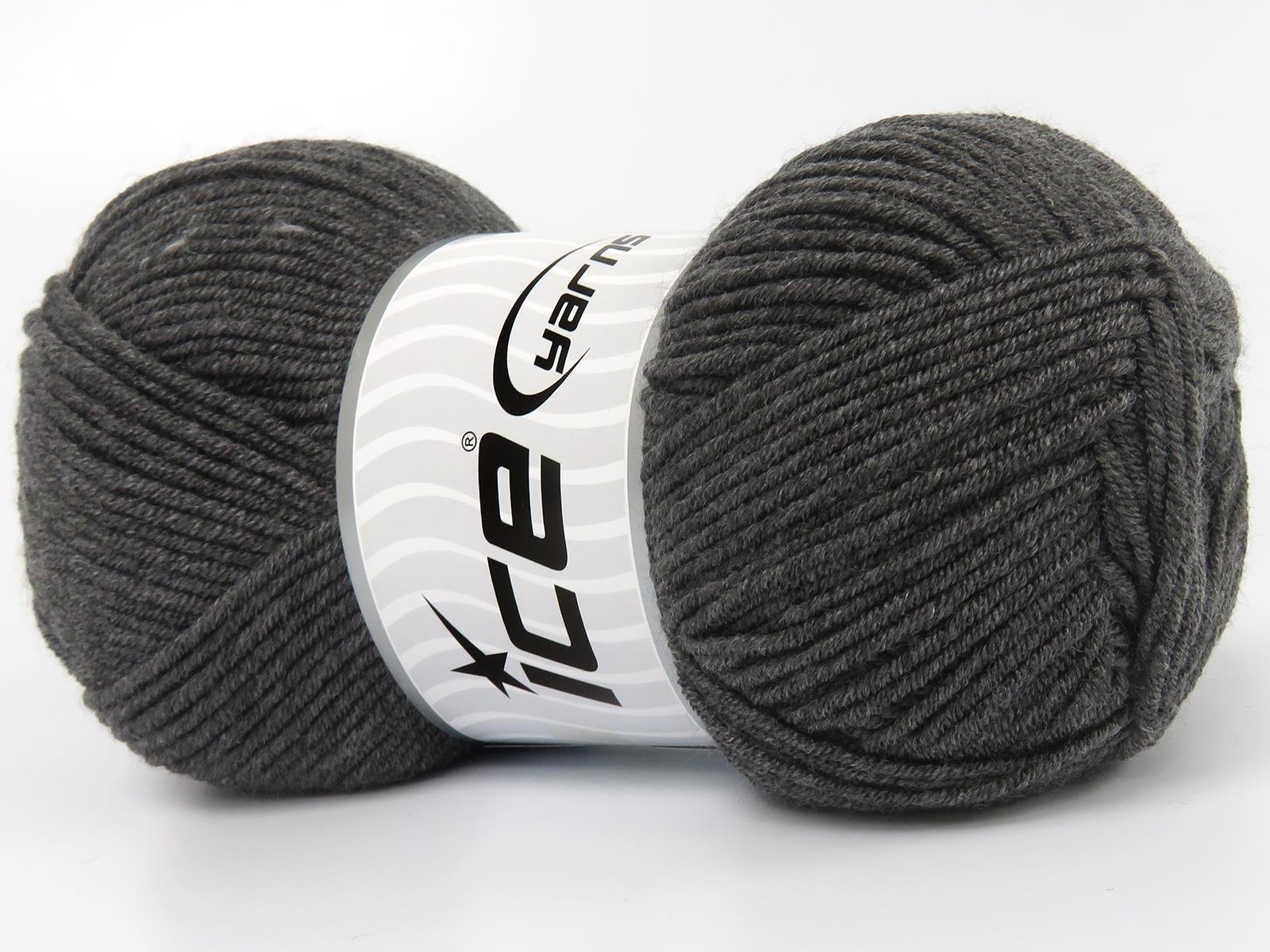 Lot of 4 x 100gr Skeins Ice Yarns BABY DREAM Hand Knitting Yarn Grey