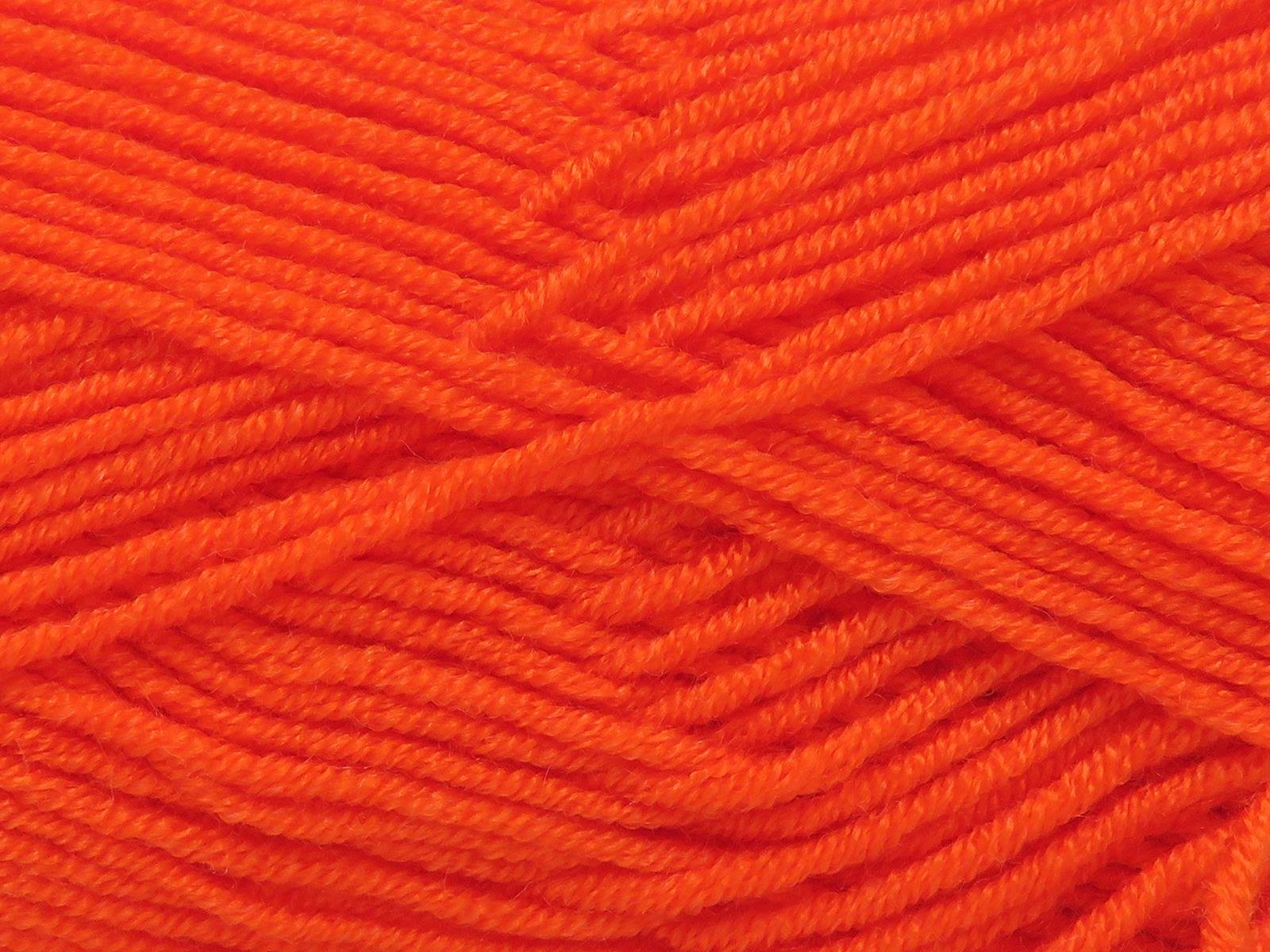 Lot of 4 x 100gr Skeins Ice Yarns BABY DREAM Hand Knitting Yarn Orange
