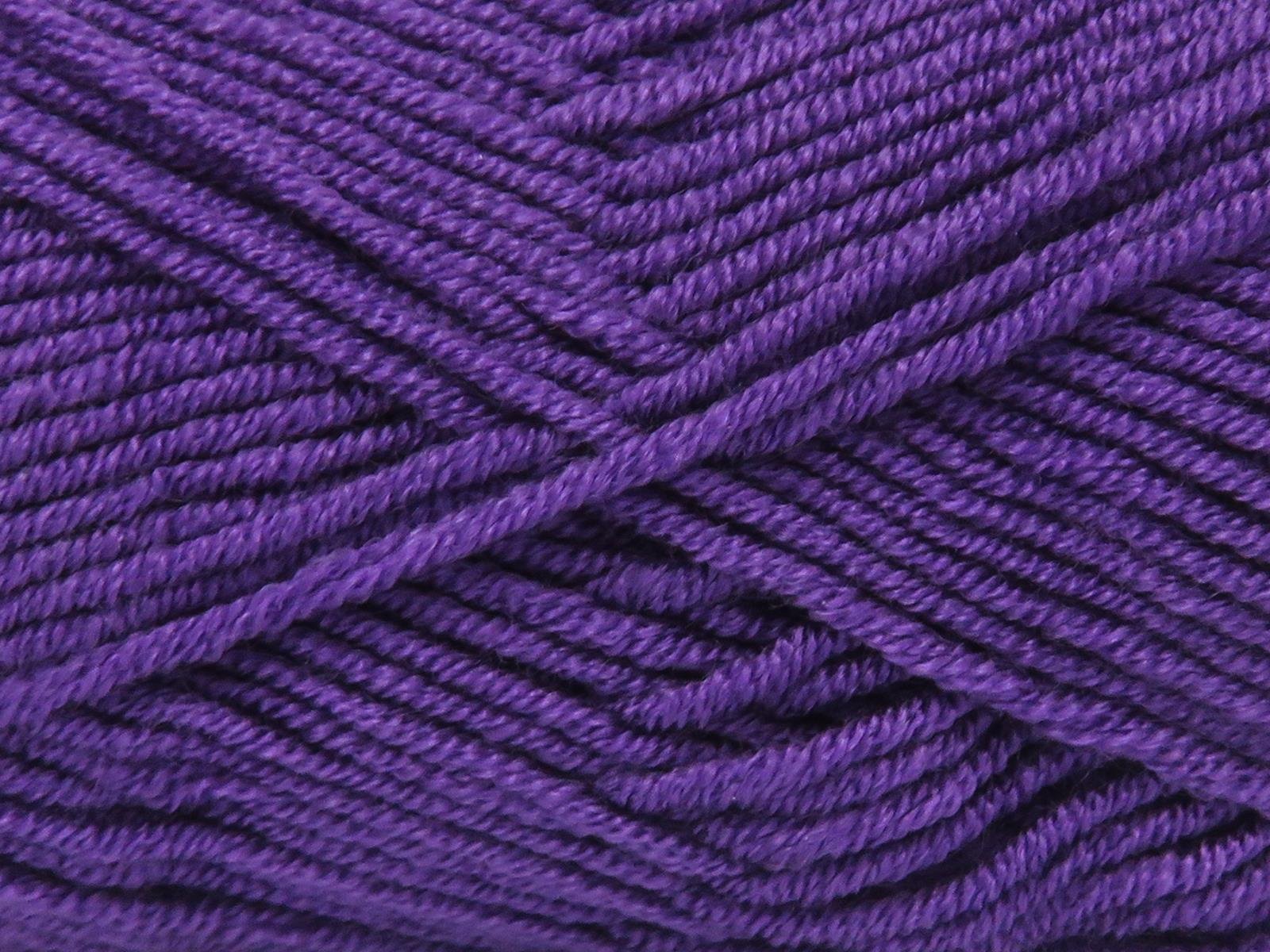 Lot of 4 x 100gr Skeins Ice Yarns BABY DREAM Hand Knitting Yarn Purple