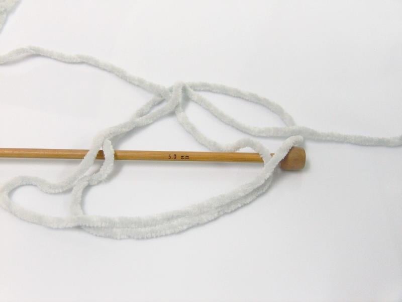 Lot of 4 x 100gr Skeins Ice Yarns CHENILLE BABY LIGHT (100% MicroFiber) Yarn Light Grey