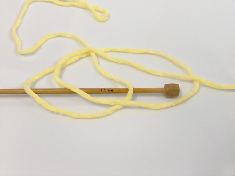 Lot of 4 x 100gr Skeins Ice Yarns CHENILLE BABY LIGHT (100% MicroFiber) Yarn Yellow