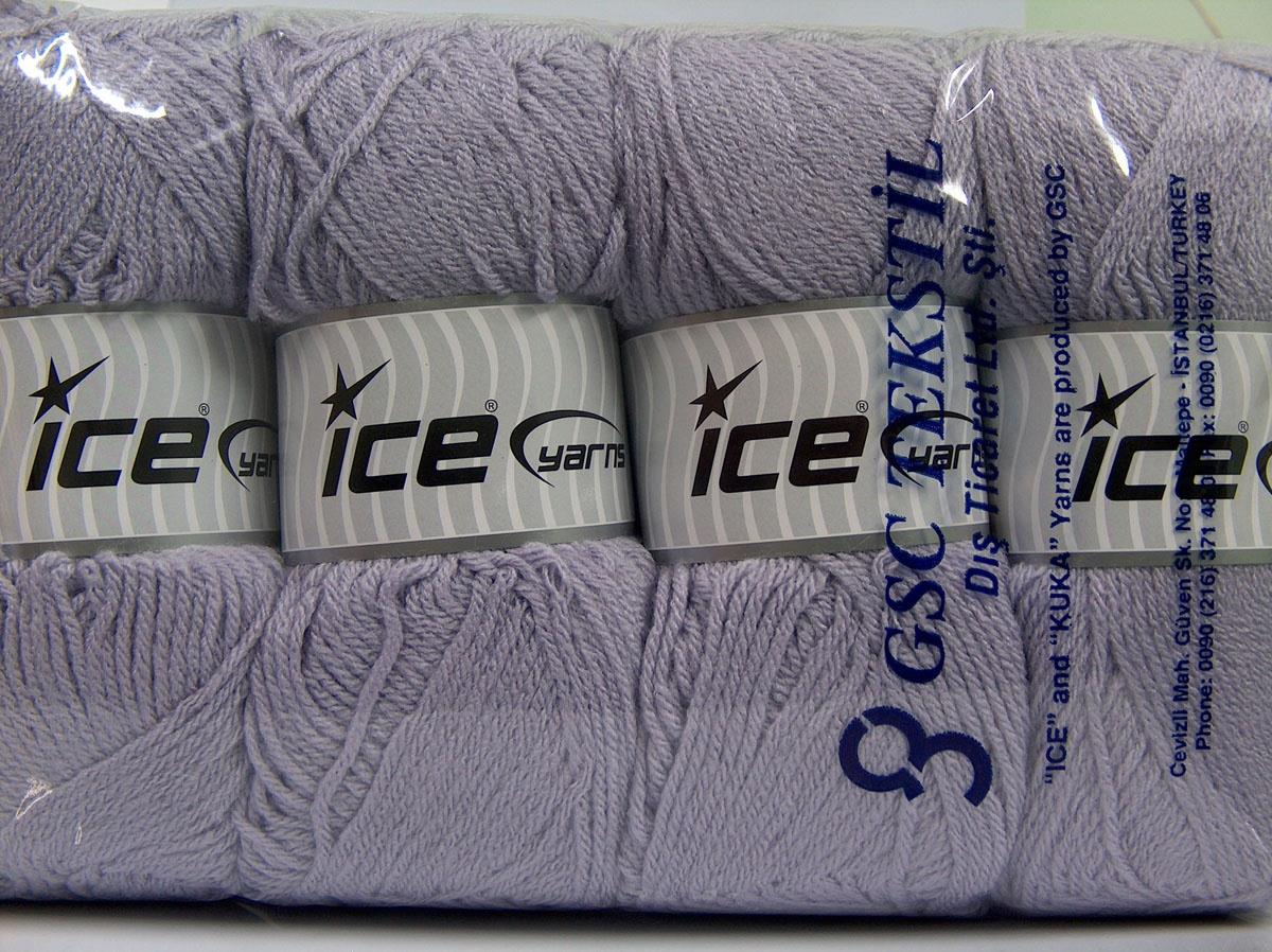 Lot of 4 x 100gr Skeins Ice Yarns CLASSIC DK Hand Knitting Yarn Light Lavender