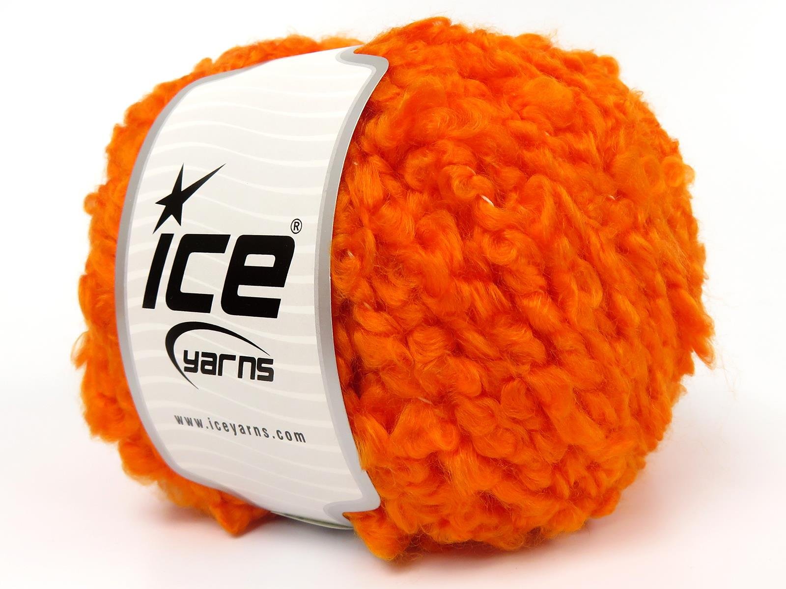 Lot of 4 x 100gr Skeins Ice Yarns CLOUDY Hand Knitting Yarn Orange