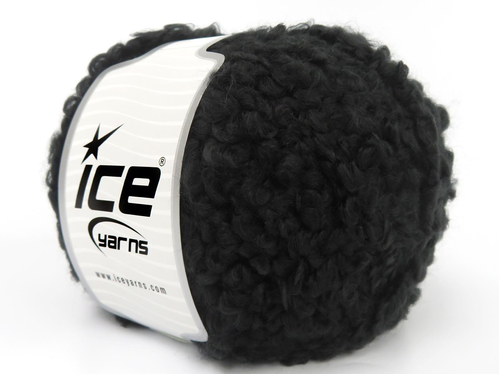 Lot of 4 x 100gr Skeins Ice Yarns CLOUDY Hand Knitting Yarn Black