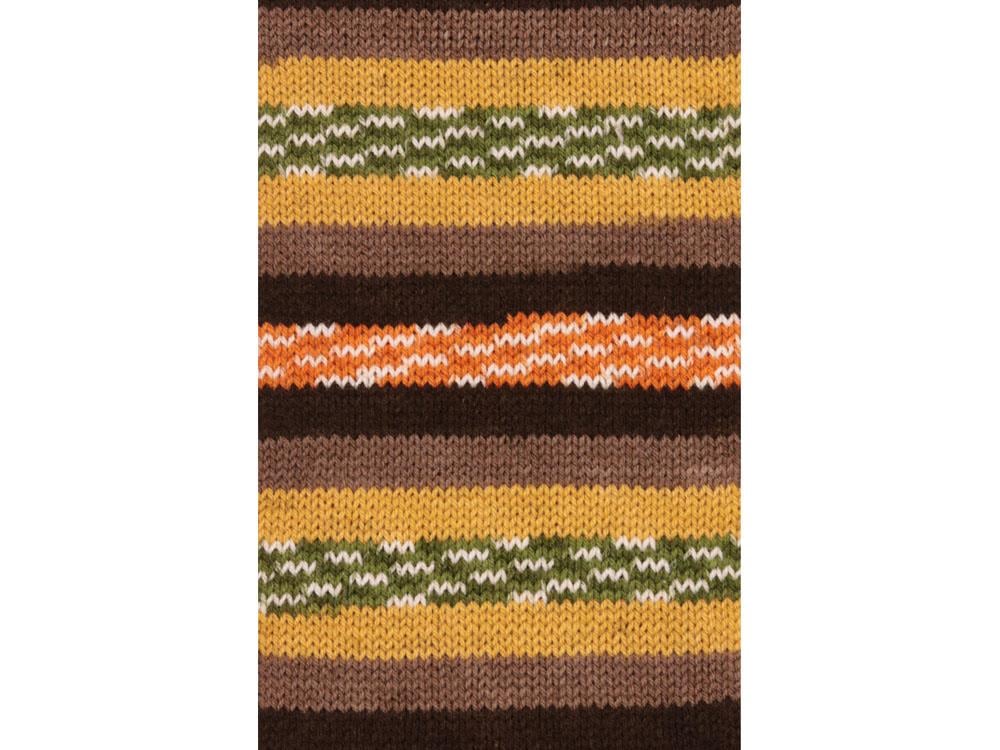 Lot of 4 x 100gr Skeins Ice Yarns FAVORITE ETHNIC Yarn Brown Shades Orange Yellow Green