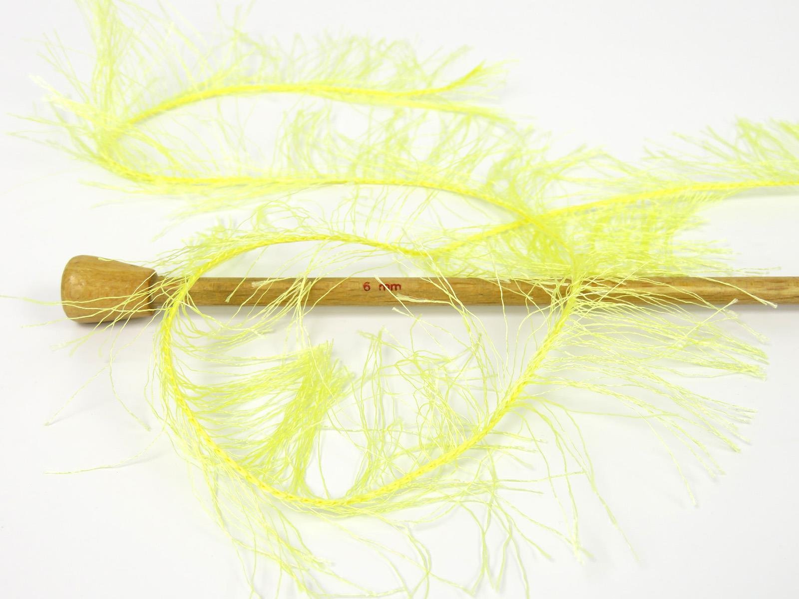 Lot of 4 x 100gr Skeins Ice Yarns LONG EYELASH 100GR Hand Knitting Yarn Yellow