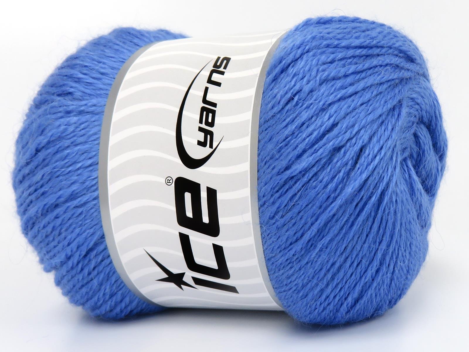 Lot of 4 x 100gr Skeins Ice Yarns NORSK FINE (45% Alpaca 25% Wool) Yarn Blue
