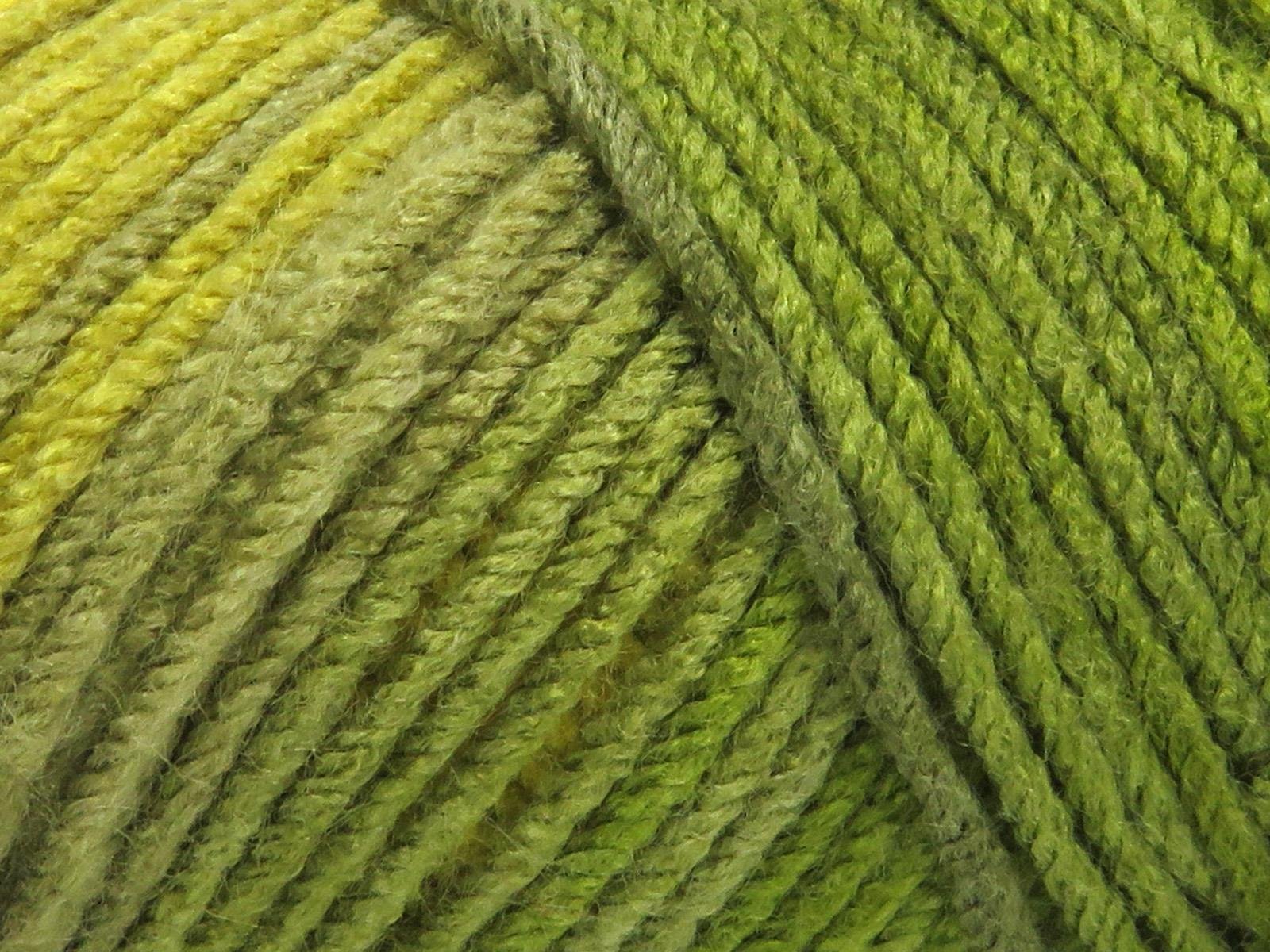 Lot of 4 x 100gr Skeins Ice Yarns ORLANDO Yarn Green Shades Grey Shades