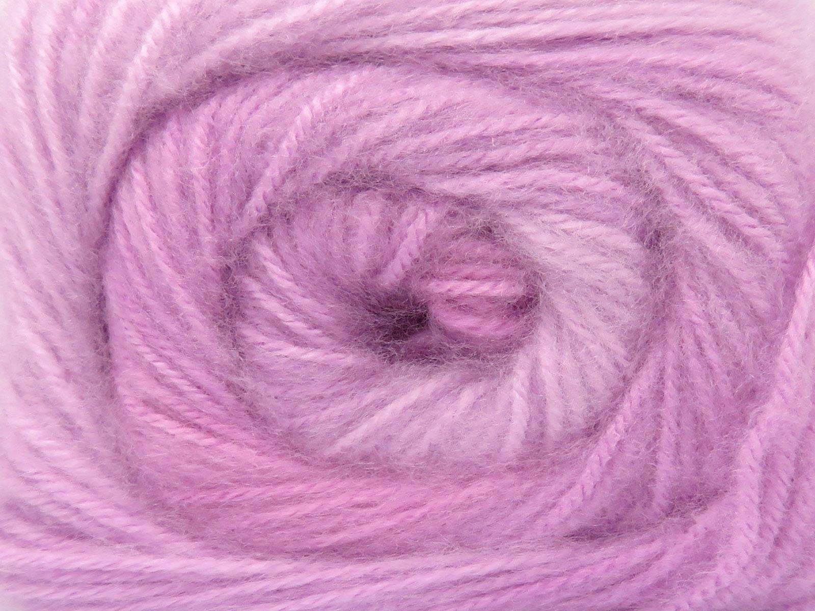 Lot of 4 x 100gr Skeins Ice Yarns SHAGGY Hand Knitting Yarn Light Pink Shades