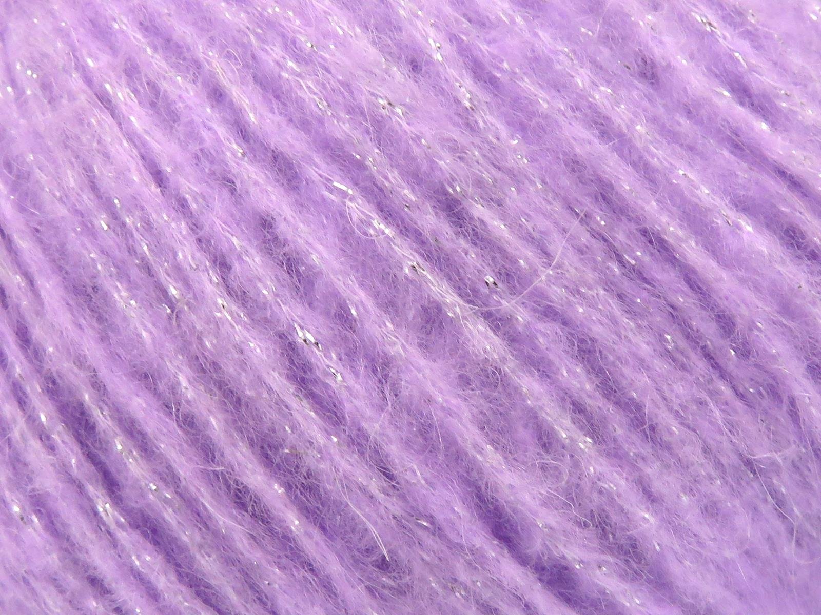 Lot of 6 Skeins Ice Yarns CHARM (10% Superwash Wool 15% Mohair) Yarn Lilac