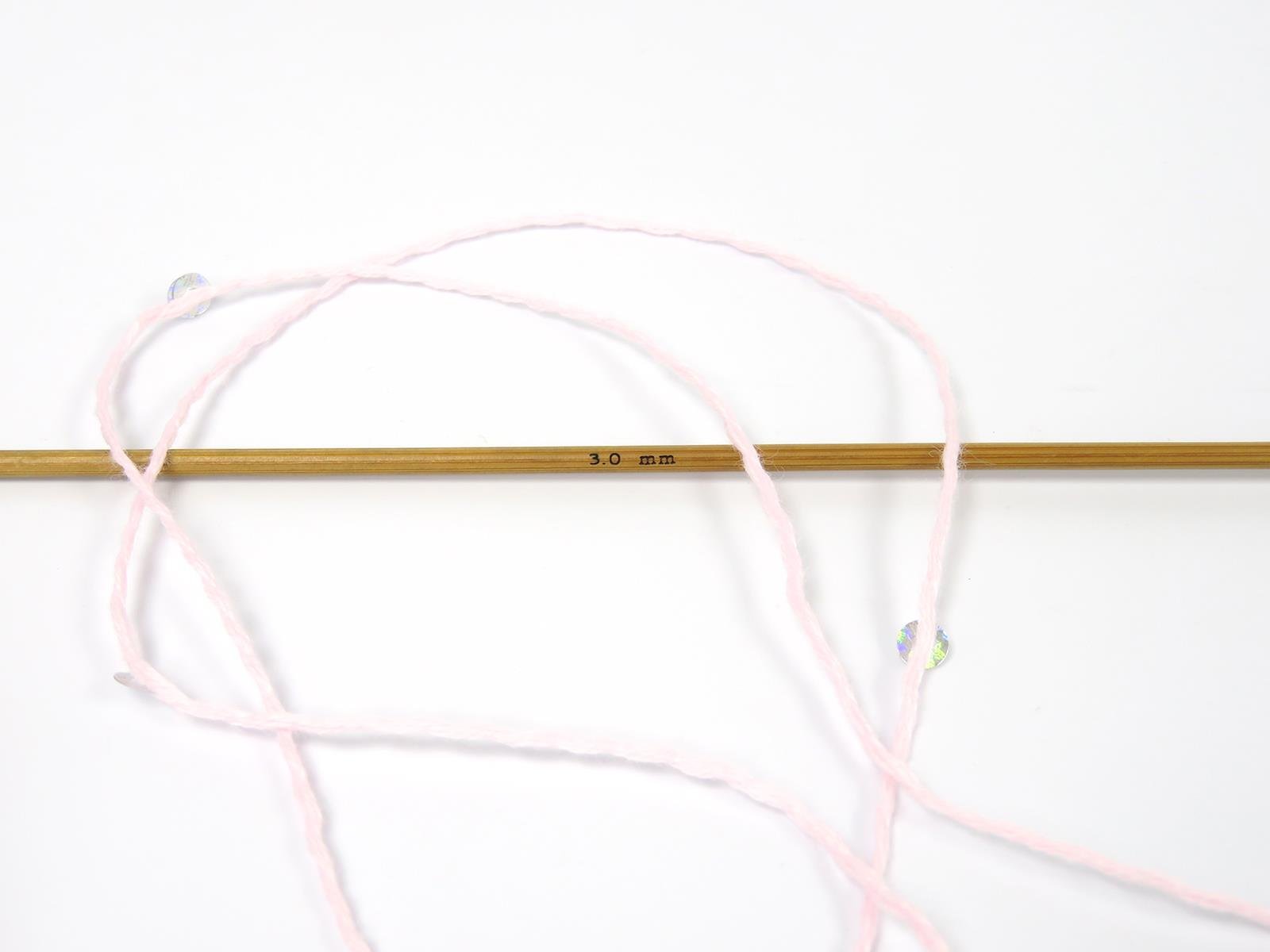 Lot of 6 Skeins Ice Yarns NATURAL COTTON LIGHT PAILLETTE Yarn Baby Pink