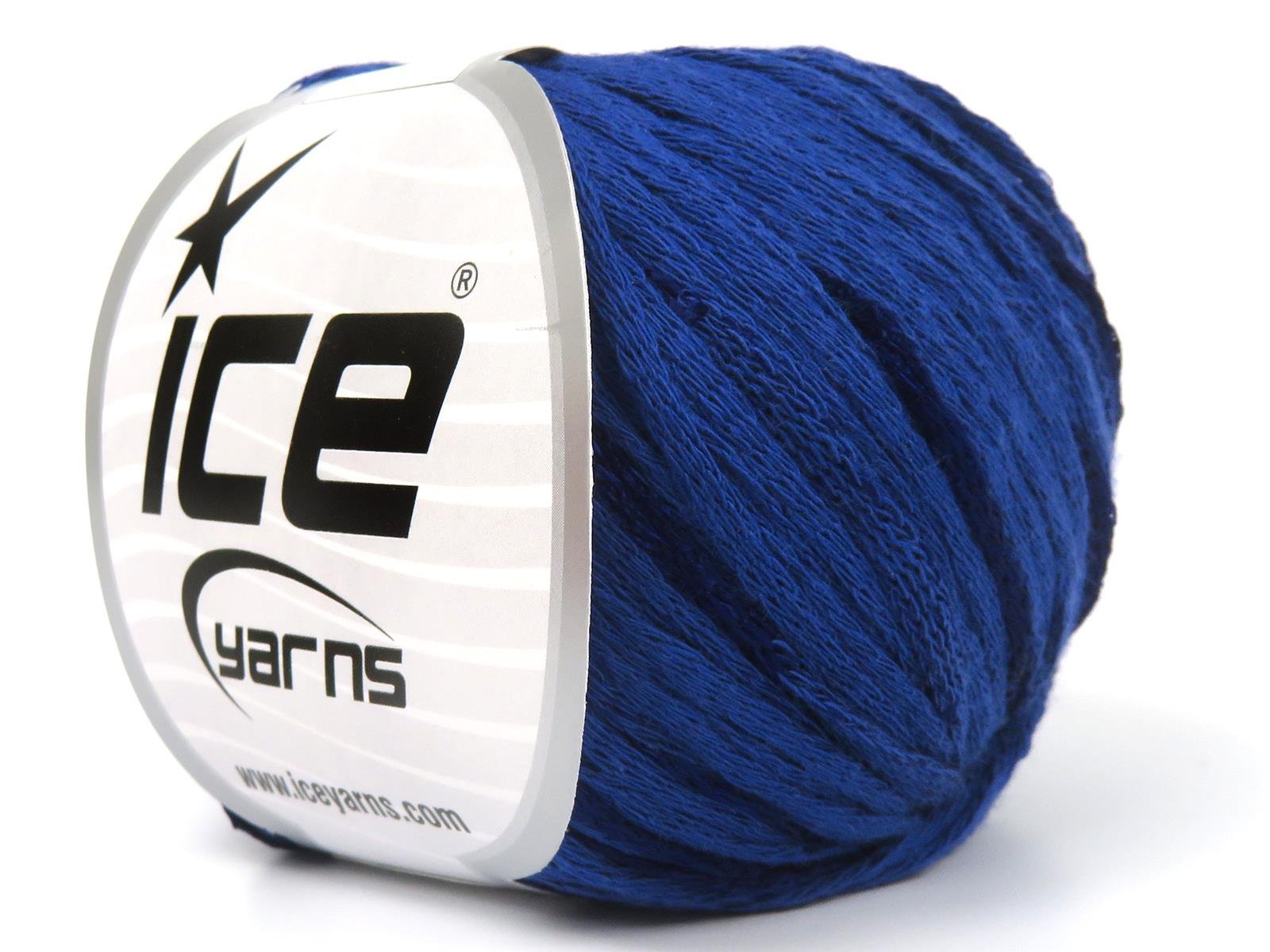 Lot of 6 Skeins Ice Yarns SUMMERTIME (80% Cotton 20% Viscose) Yarn Dark Blue