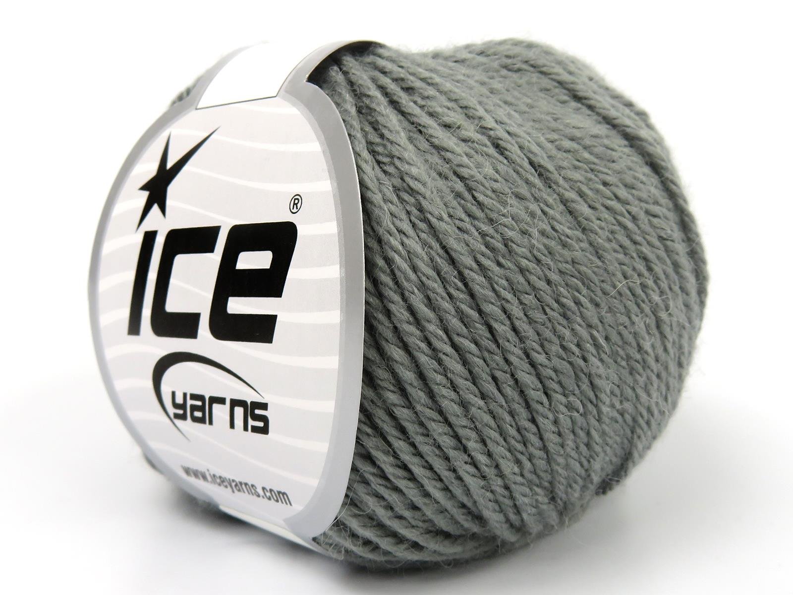 Lot of 8 Skeins Ice Yarns LANA MOR BIDA Hand Knitting Yarn Grey