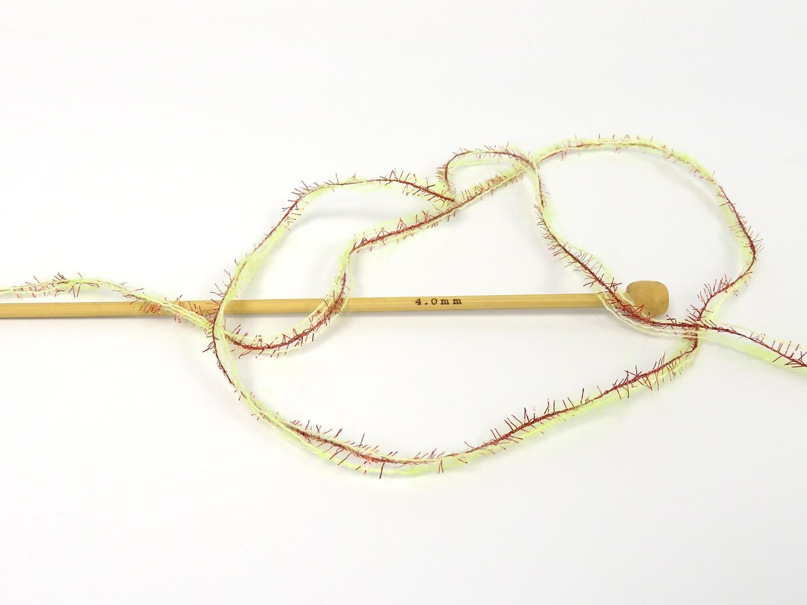 Lot of 8 Skeins Ice Yarns TOMMY WOOL GLITZ (7% Wool) Yarn Light Green Copper