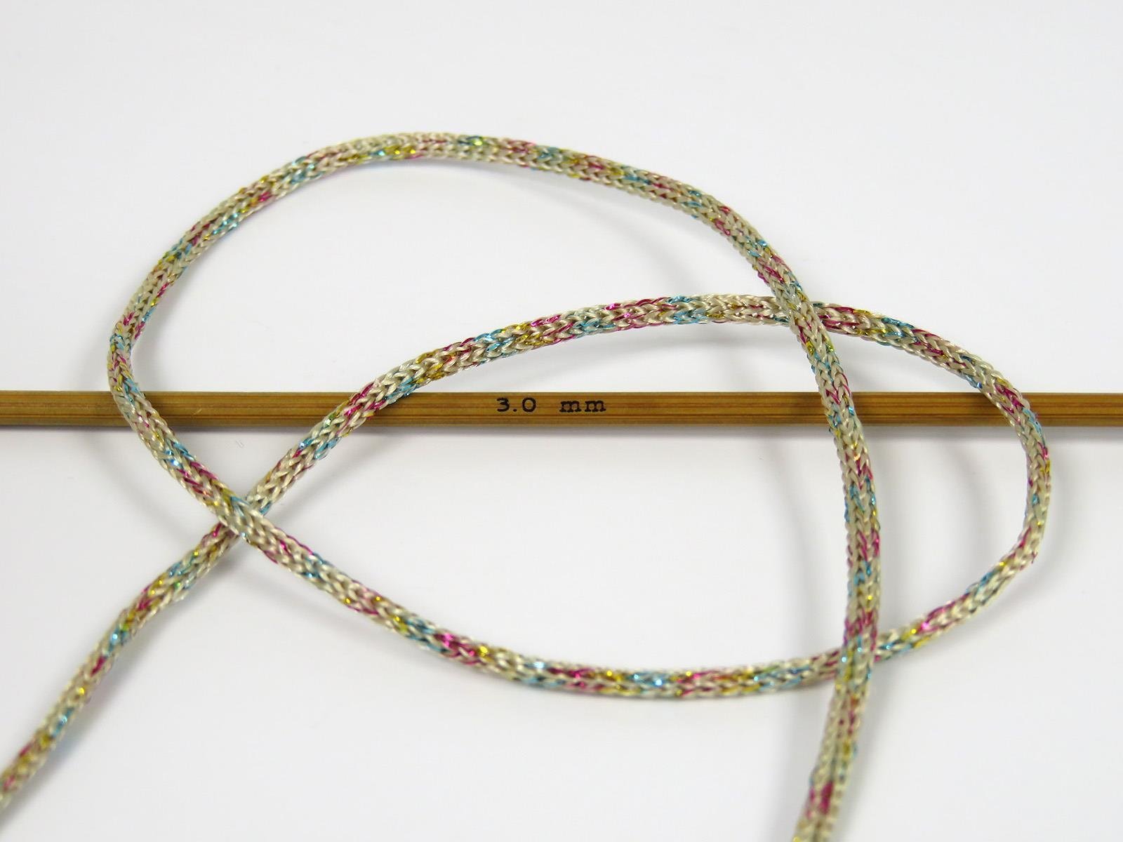 Macrame Bulky Glitz Multi Light Camel, Irridescent