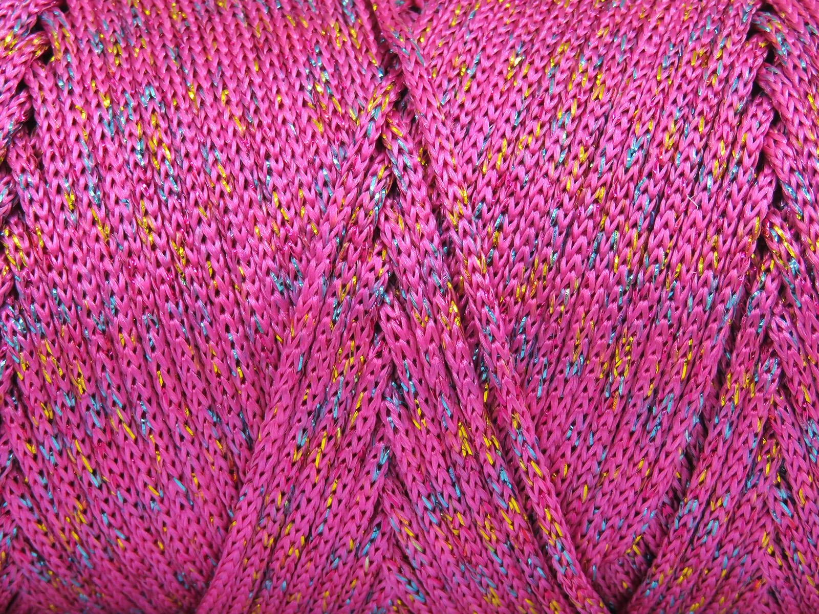 Macrame Bulky Glitz Multi Pink, Irridescent