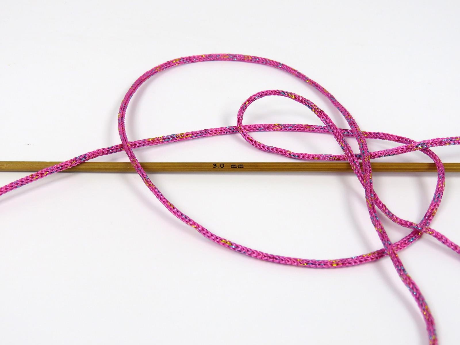Macrame Bulky Glitz Multi Pink, Irridescent