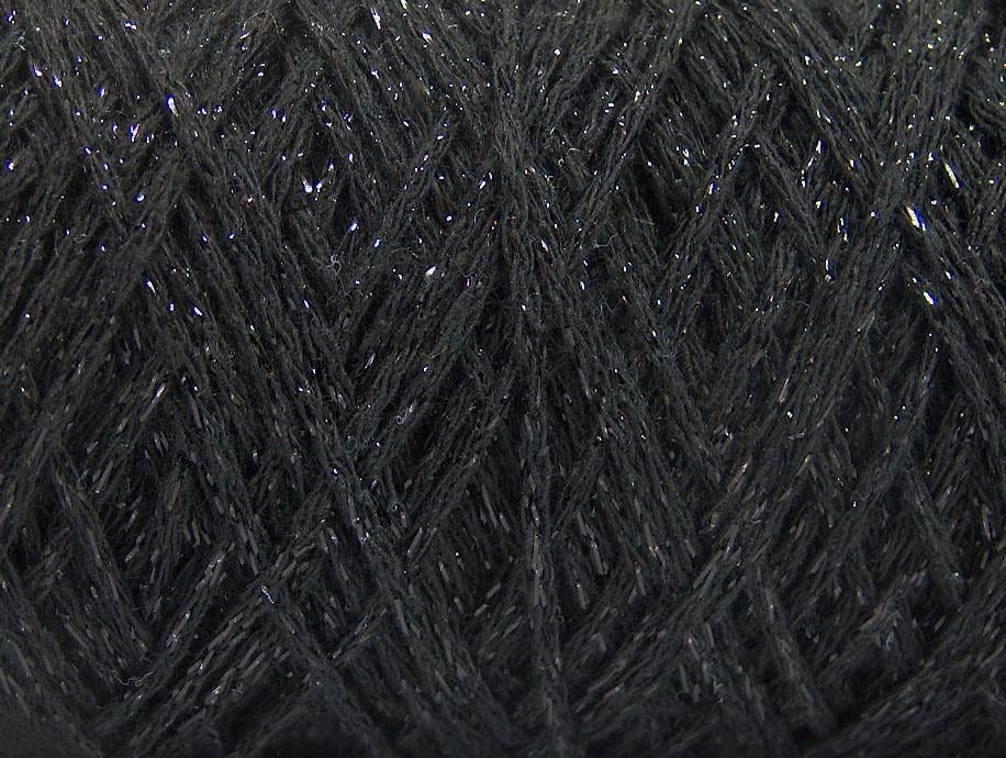 Macrame Cotton Glitz Black