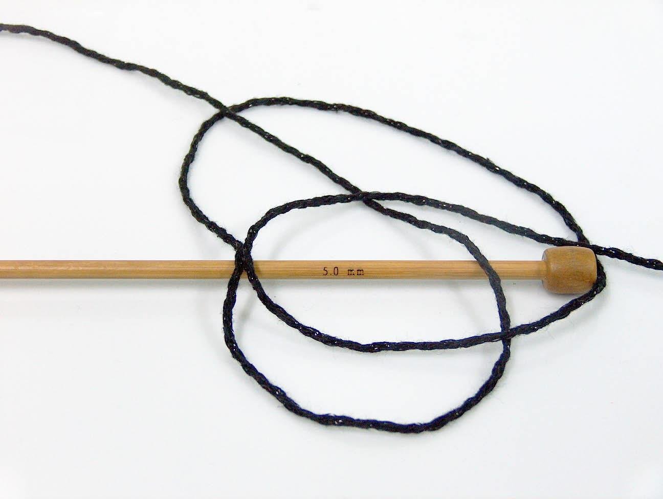 Macrame Cotton Glitz Black