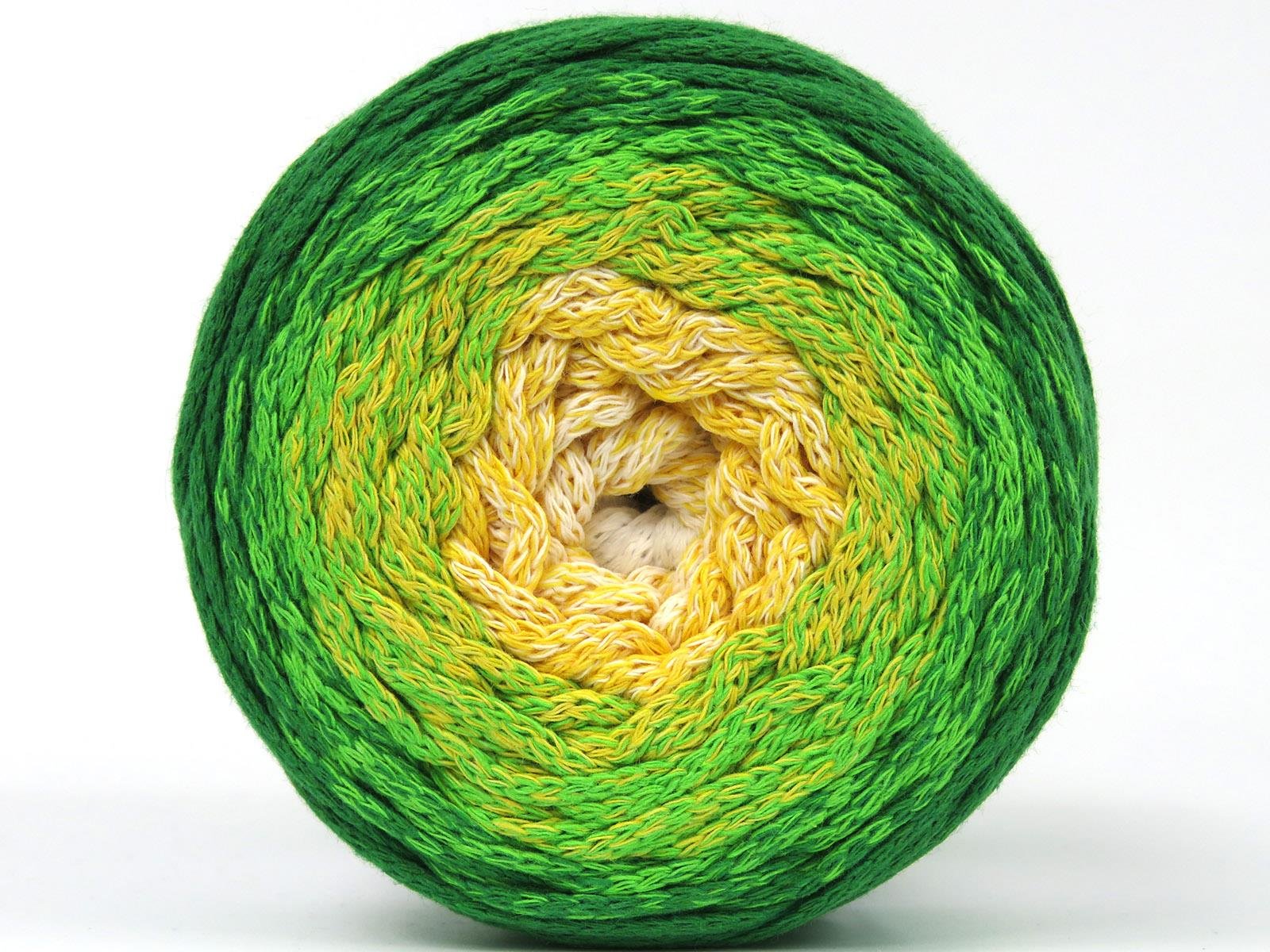 Macrame Cotton Magic White, Yellow, Green Shades