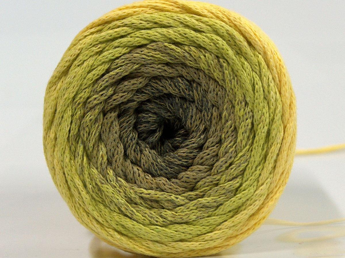 Macrame Cotton Magic Yellow, Green Shades