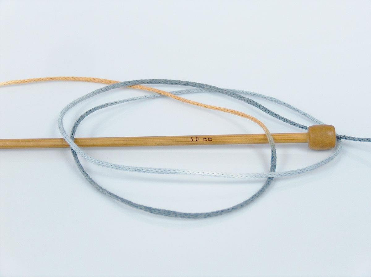 Macrame Cotton Print Light Brown, Cream Shades, Grey Shades