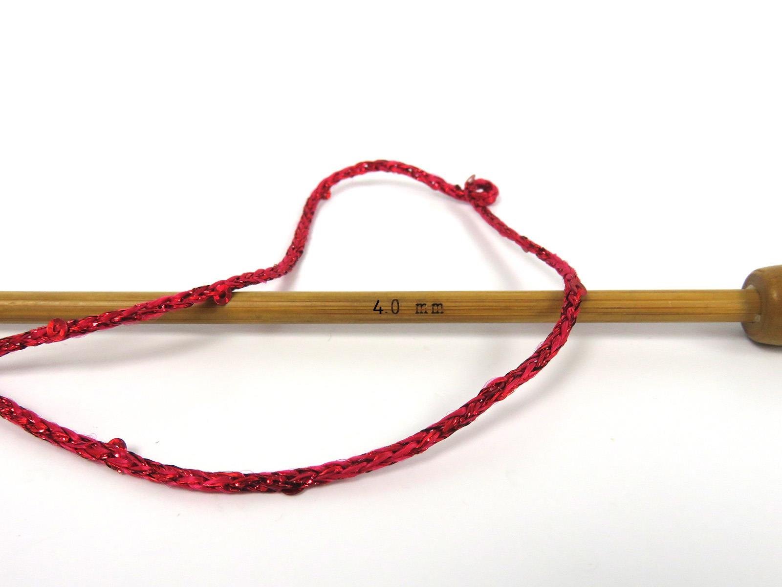 Macrame Glitz Paillette Kırmızı