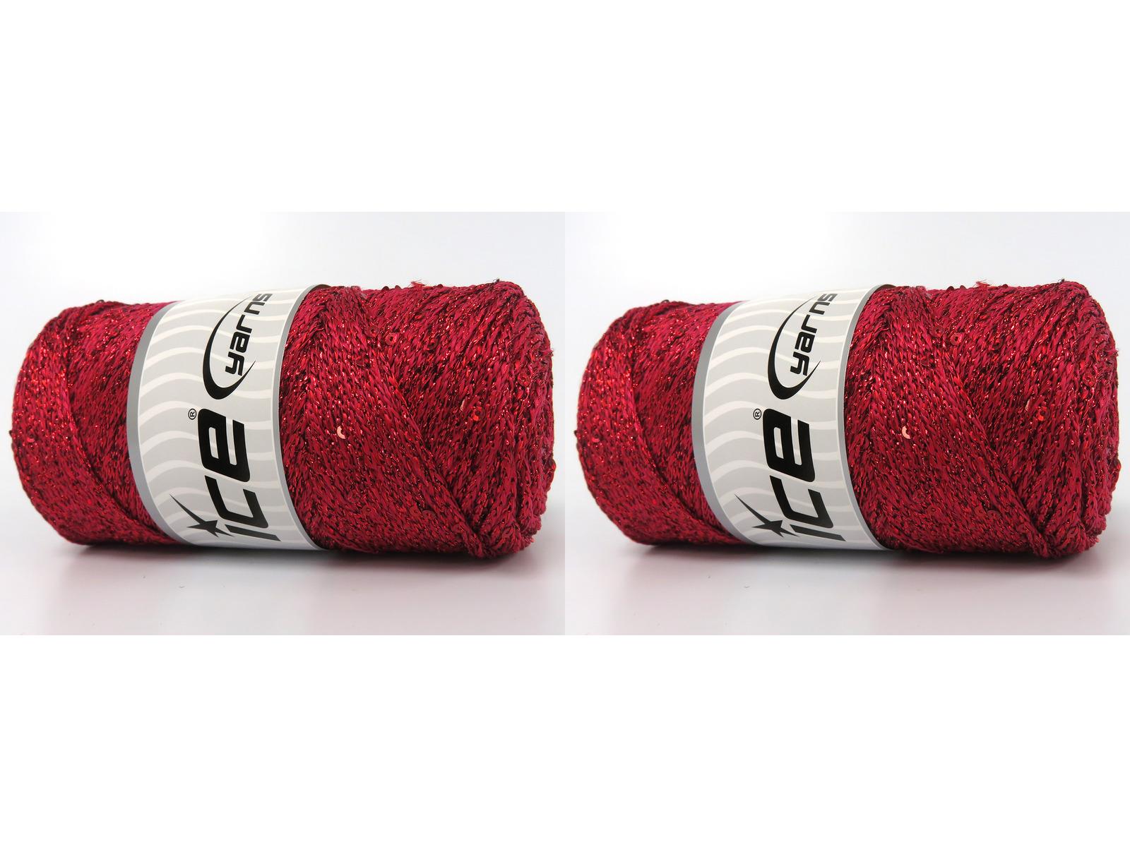 Macrame Glitz Paillette Kırmızı